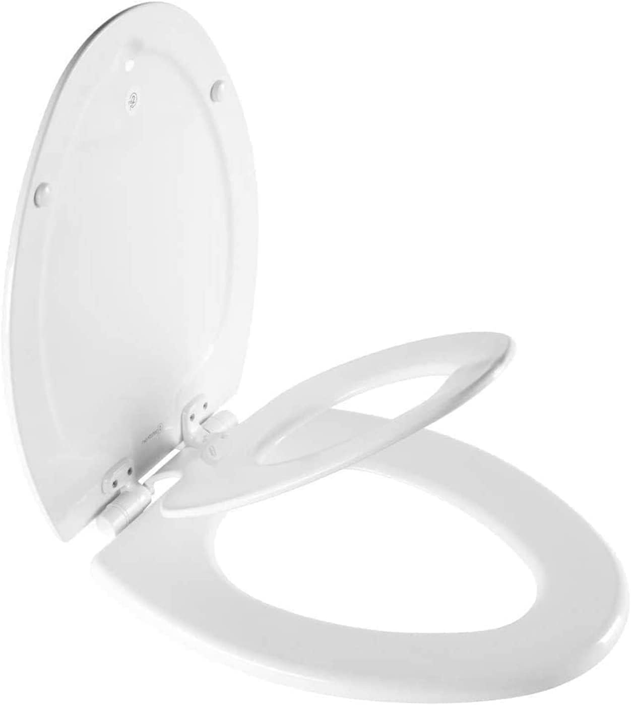 Mayfair NextStep Toilet Seat with Built-In Potty Training Seat, Slow-Close, Removable that will Never Loosen, ELONGATED, White