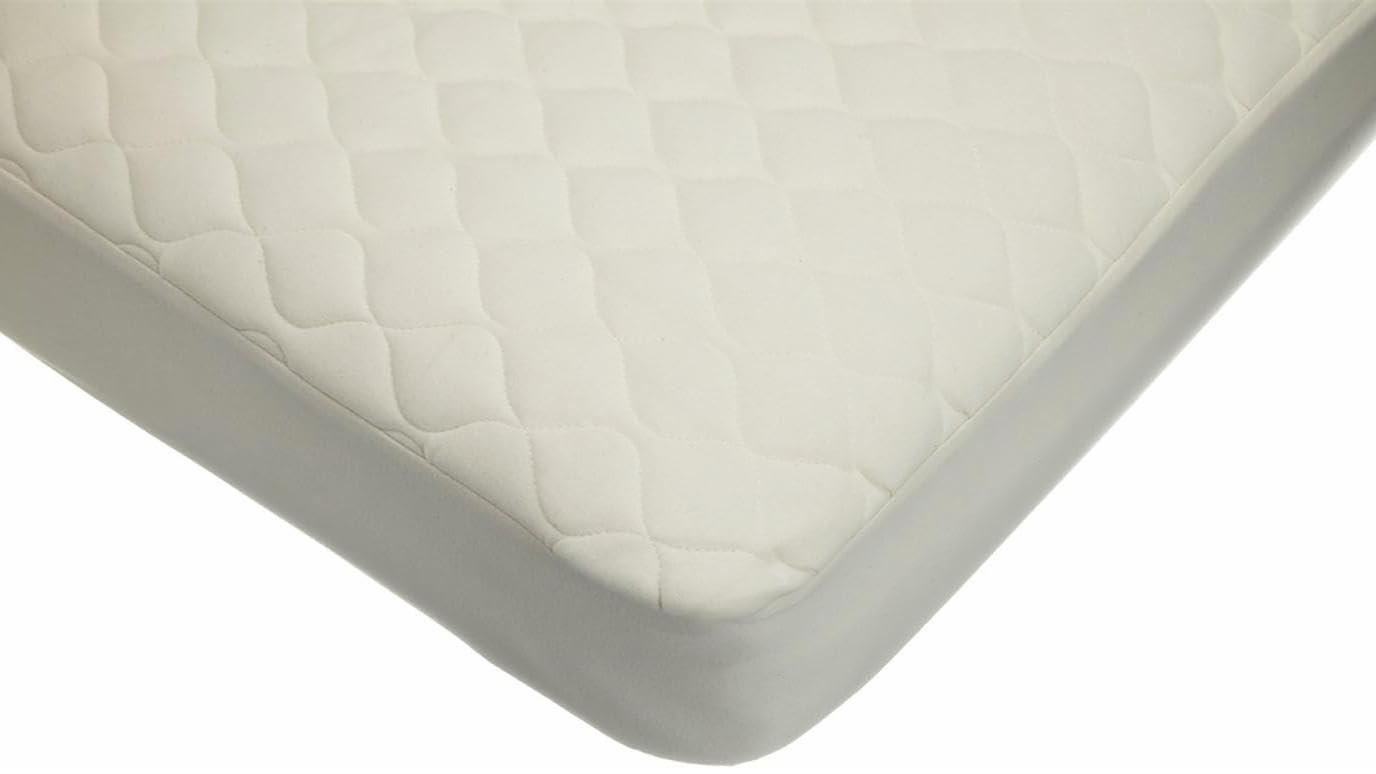 American Baby Company Waterproof Crib and Toddler Mattress Protector, Quilted Fitted Protector Pad Cover made with Organic Cotton Top Layer, 52“ x 28"