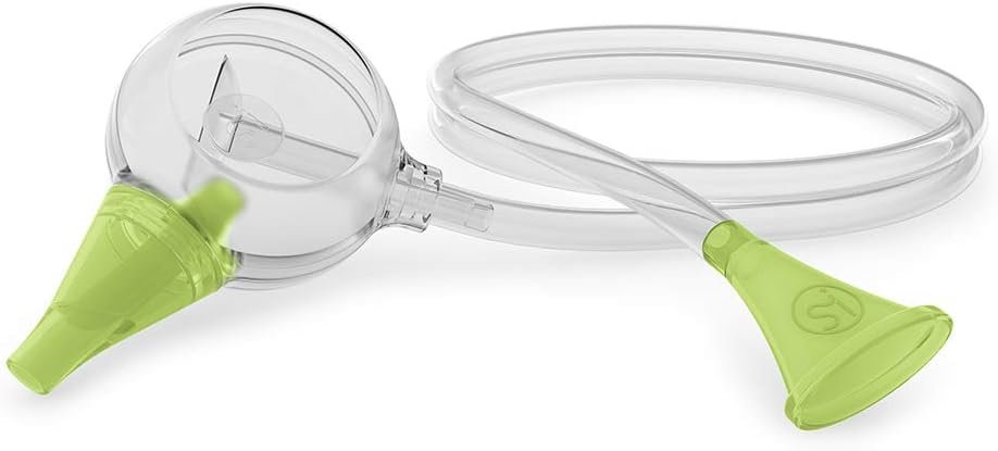 Nosiboo Eco Baby Nasal Aspirator/Nose Sucker - Silent, Portable Nose Cleaner - Mouth-Operated Nose Suction Power