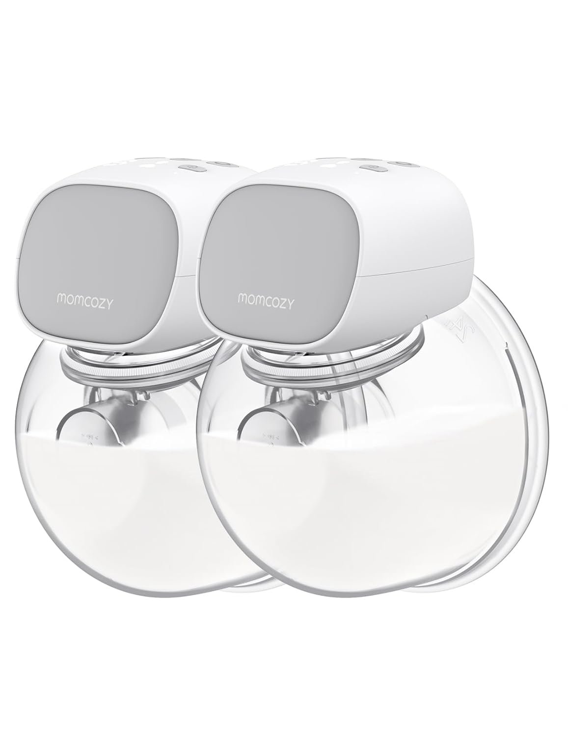 Momcozy S9 Pro Wearable Breast Pump, Hands-Free Double Electric Portable Pump 2 Count,Matte Gray