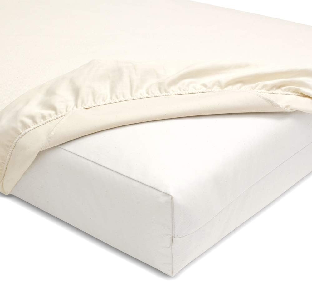 Naturepedic Organic Waterproof Crib Mattress Pad, Skin Friendly, Breathable & Absorbent Crib Mattress Protector - Removable Protector Pad for Baby and Toddler Beds - Fitted for Standard Baby Crib Size