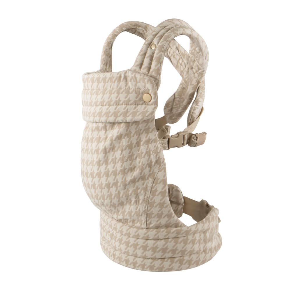 Ergonomic Baby Carrier Newborn to Toddler, Lightweight & Breathable Cotton Infant Carrier for Hands Free Comfort (Houndstooth)