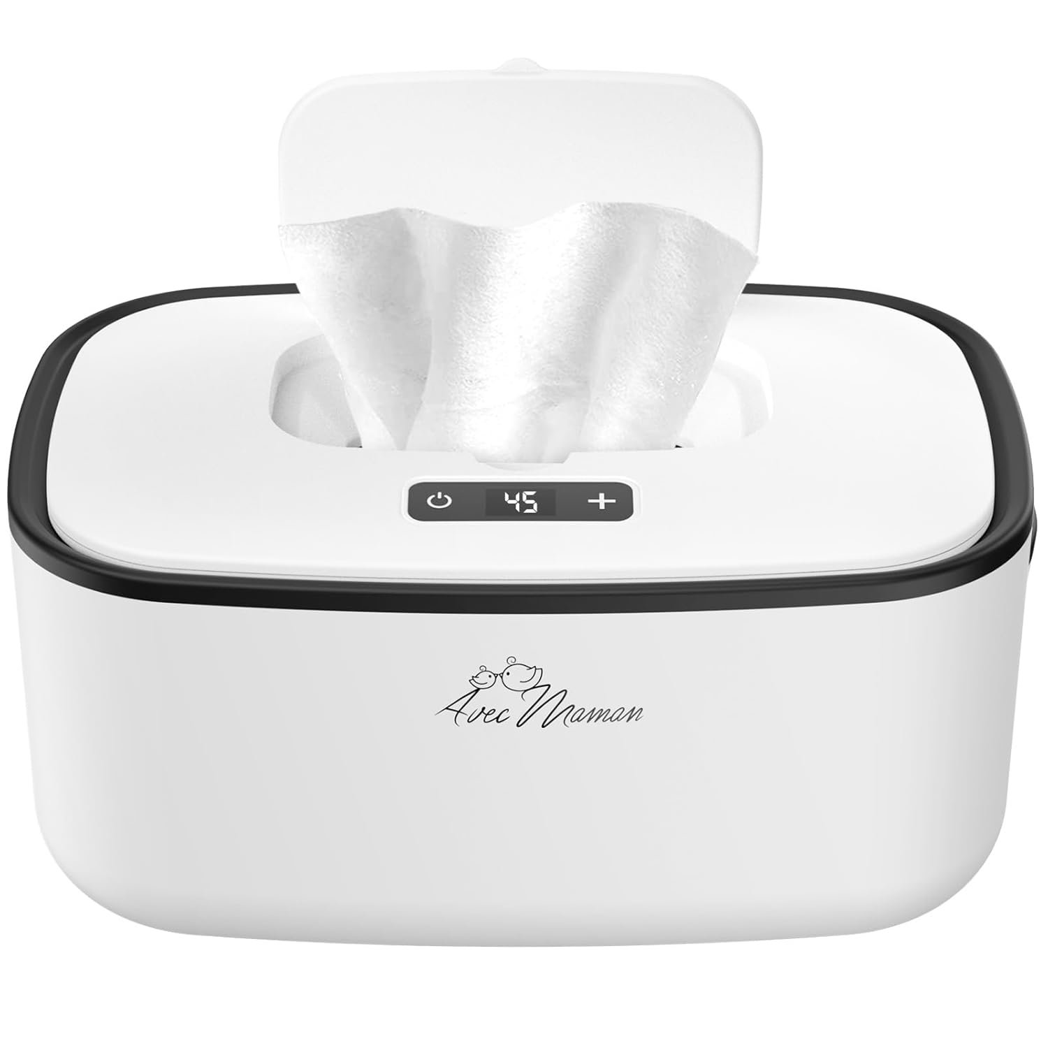 Baby Wipe Warmer Dispenser S1 - Adjustable Digital Temperature Control - Wipe Warmer and Baby Wet Wipes Dispenser - Baby Wipes Warmer - White