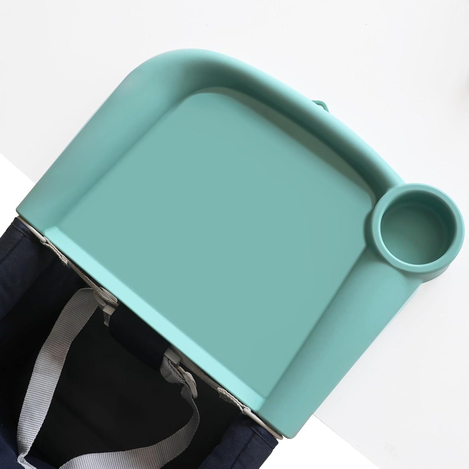 Silicone Baby Dining Tray Compatible with Inglesina Fast Table Chair and Hooked High Chair, Easy to Carry Set Up & Clean BPA-Free Great for Developing Your Baby's Independent Eating Skills (Green)