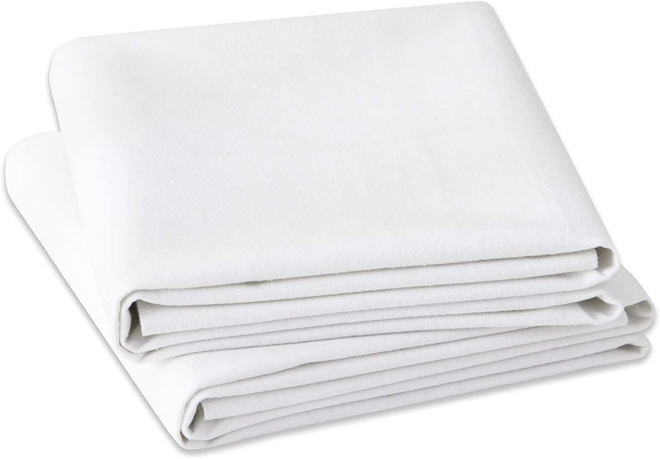 Flannel Protector Pad，100％ Waterproof Mattress Protector Pad, One Size, 34" X 54"-2Pack