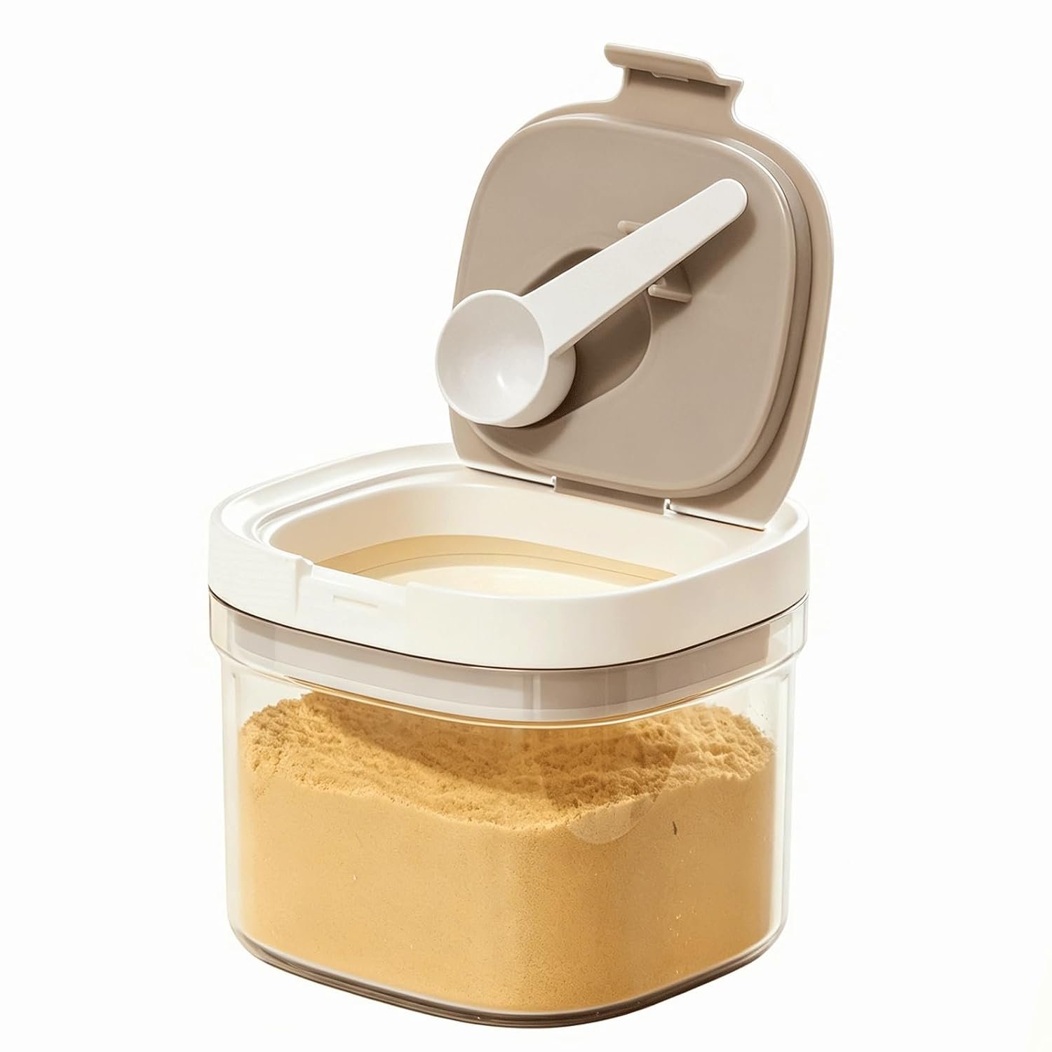 Baby Formula Dispenser On The Go, Formula Holder for Travel, Formula Container to Go, Candy Fruit Snack Storage Container with Magnetic Scoop and Leveller