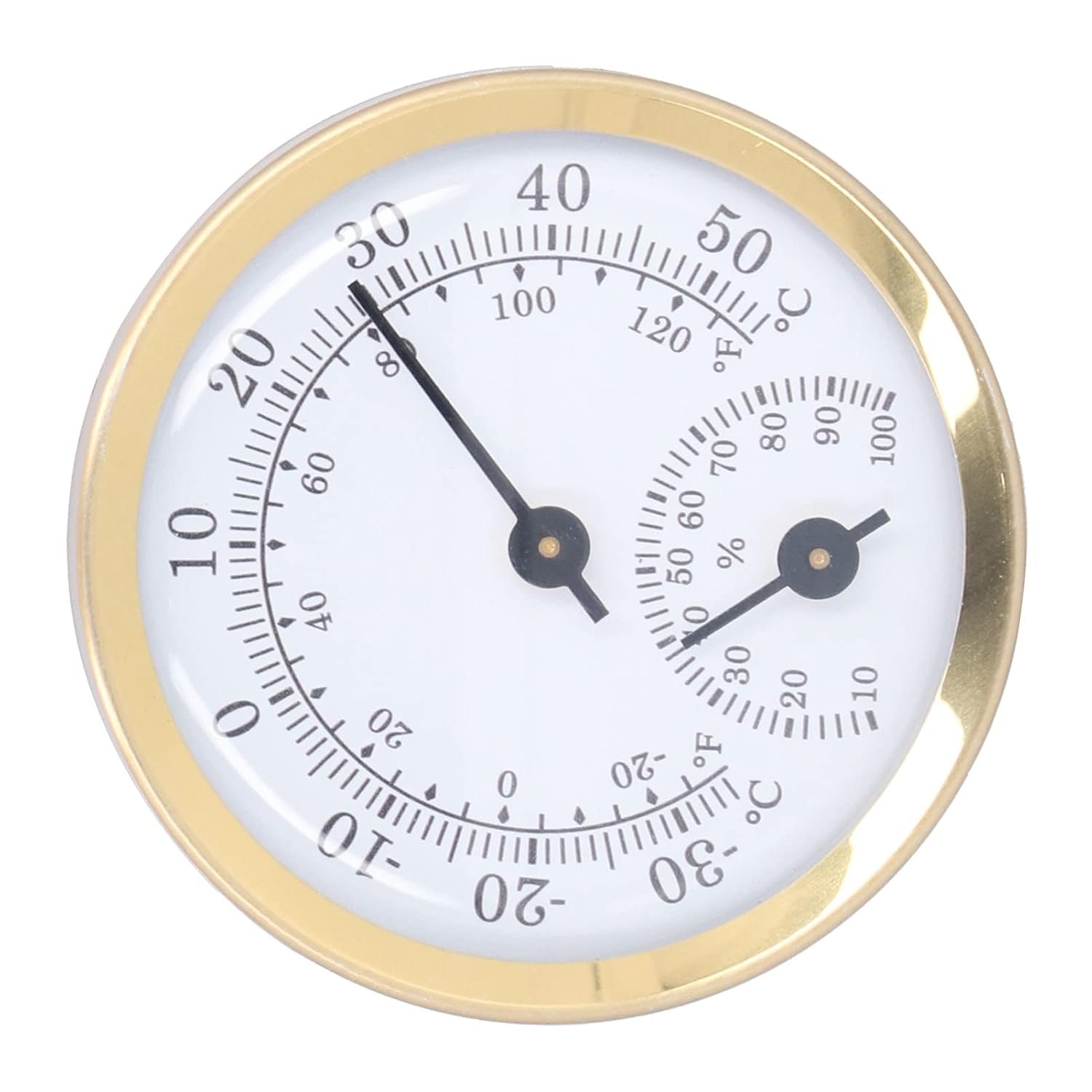 Thermohygrometer,2.28 Inch Dial Type Thermometer and Humidity Gauge,Wall/Table Indoor Thermometer,Mini Hygrometer Monitor for Greenhouses, Cars, Baby Rooms,etc