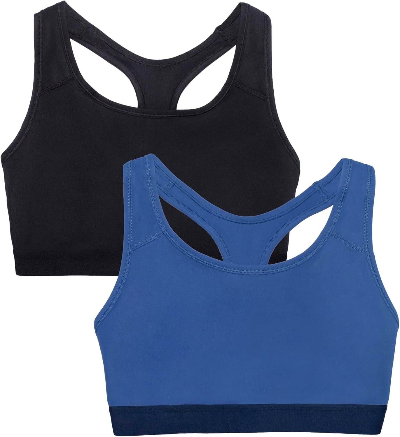 Fruit of The Loom Women's Medium Impact Sports Bras Supports Without Padding