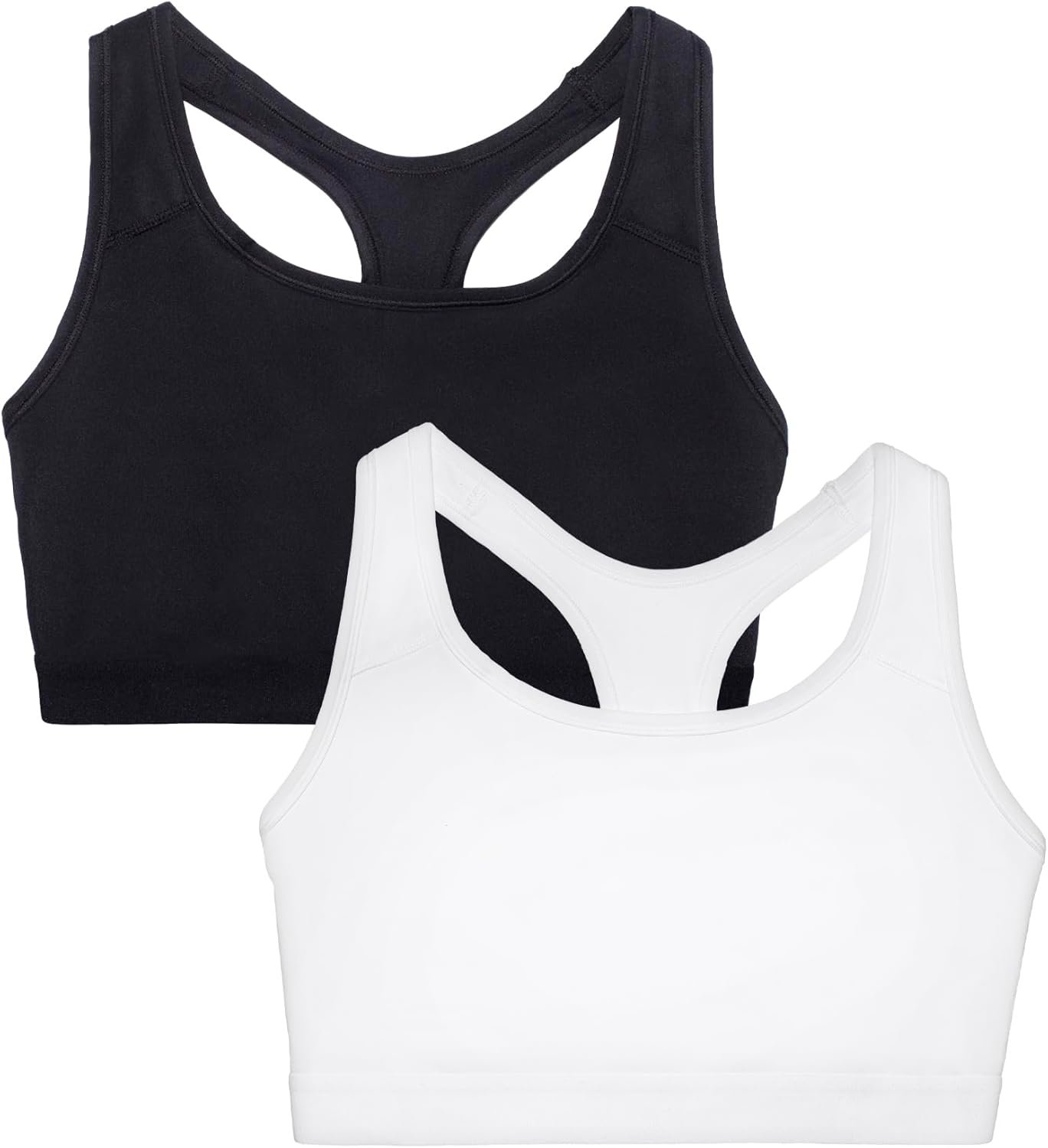 Fruit of The Loom Women's Medium Impact Sports Bras Supports Without Padding