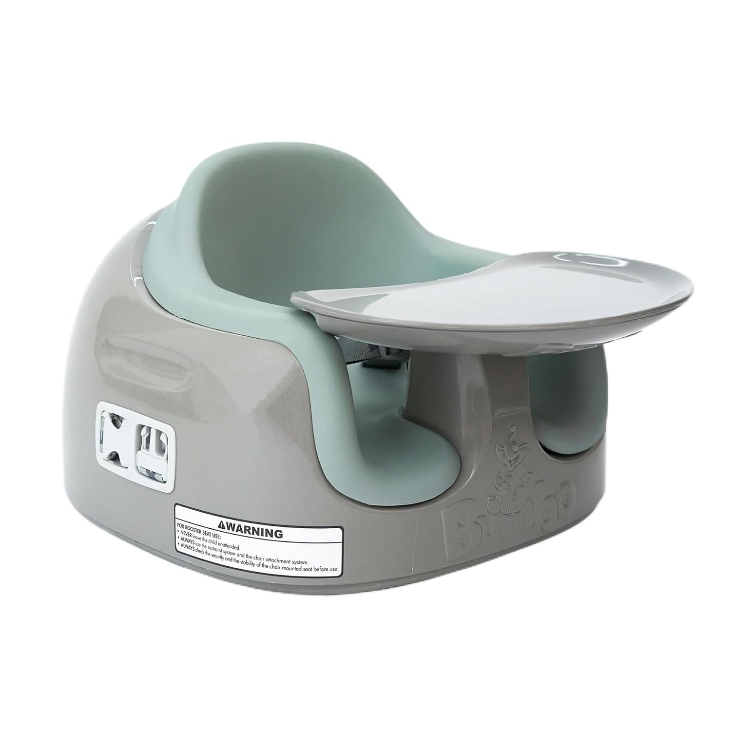 Bumbo 3-in-1 Baby and Toddler Multi Seat for Babies 6 to 36 Months, Breige/Agave - Floor Seating, High Chair, or Booster with Adjustable Height and Removable Tray