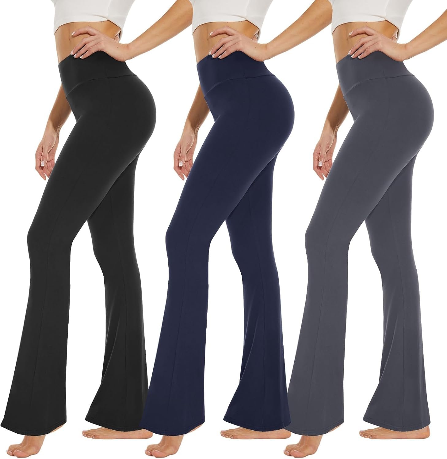 High Waisted Leggings for Women - Soft Athletic Tummy Control Yoga Pants for Cycling Dance Tights