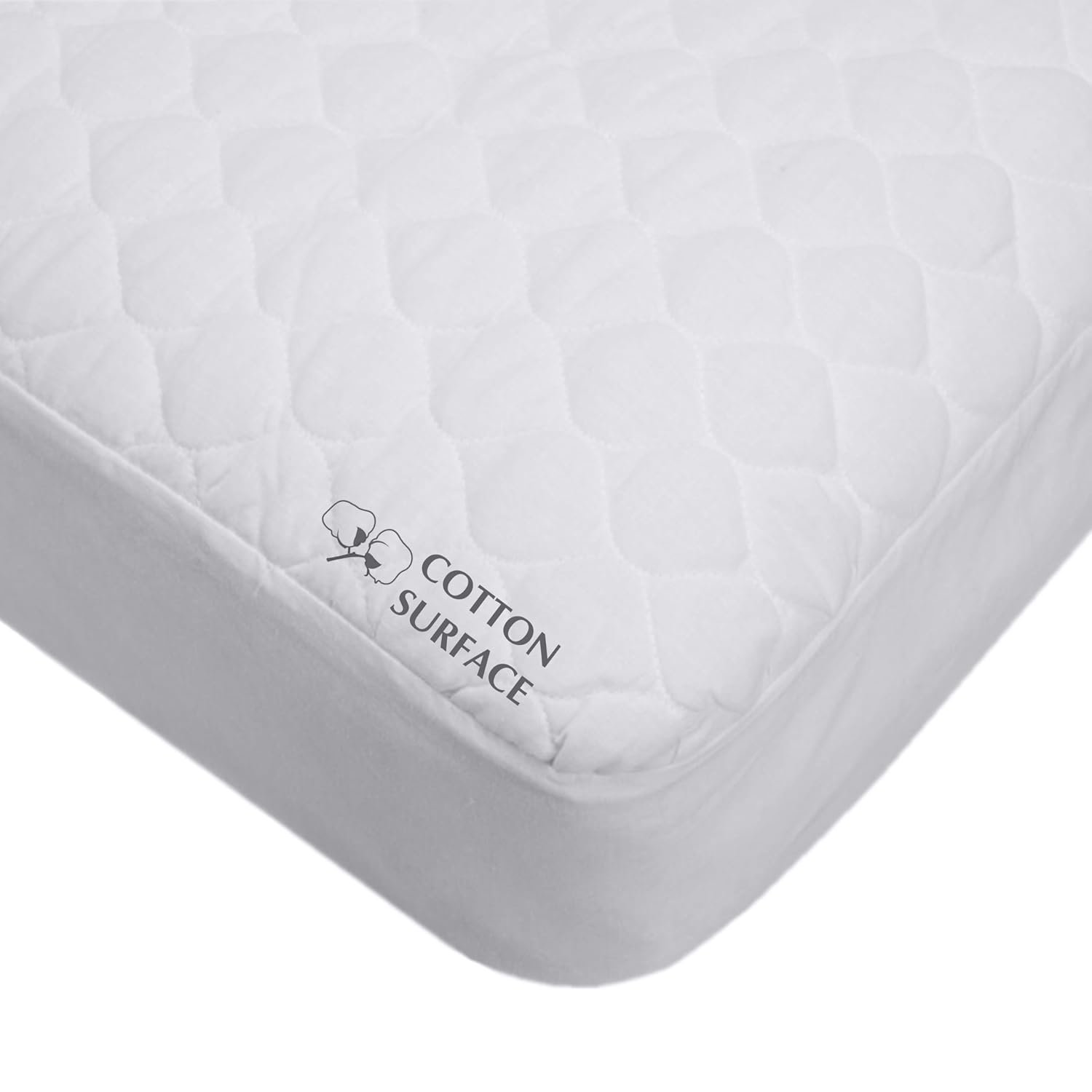 American Baby Company Waterproof Fitted Crib Mattress Protector 52" x 28" - 100% Cotton Quilted Top, Noiseless, Ultra-Soft & Breathable Crib & Toddler Mattress Pad Cover