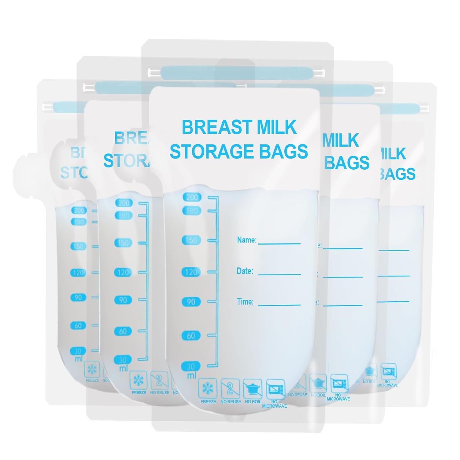 30PCS Breastmilk Storage Bag - Milk Bags for Breastmilk for Feeding,Breast Milk Storage Containers for Fridge,Bolsas para Leche Materna,Baby Essentials,Fast Freeze,Bpa-Free for Breastfeeding