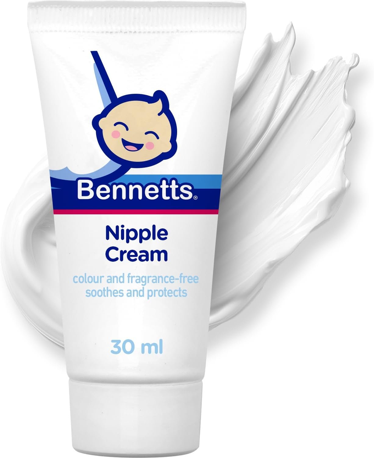 Bennetts Nipple Cream 30ml – Soothing Balm for Sore & Cracked Nipples – Breastfeeding Friendly, No Wash-Off Needed
