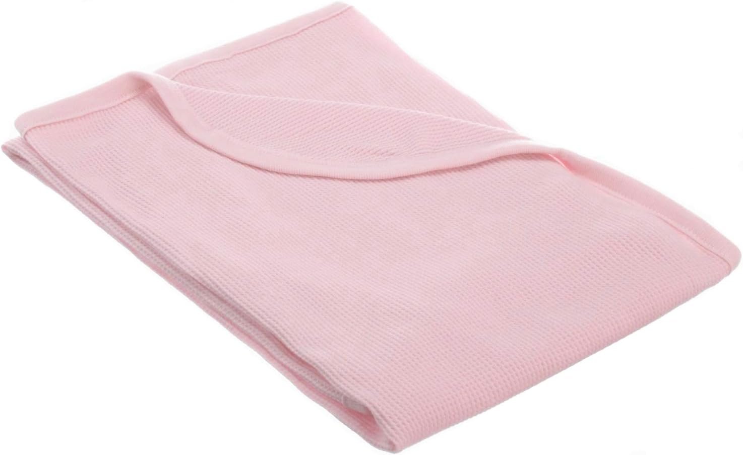 TL Care 100% Cotton Thermal Waffle Swaddle Blanket (30" x 40"), Soft, Breathable & Stretchy, Pink, for Boys and Girls, Perfect for Swaddling, Travel and Gifting
