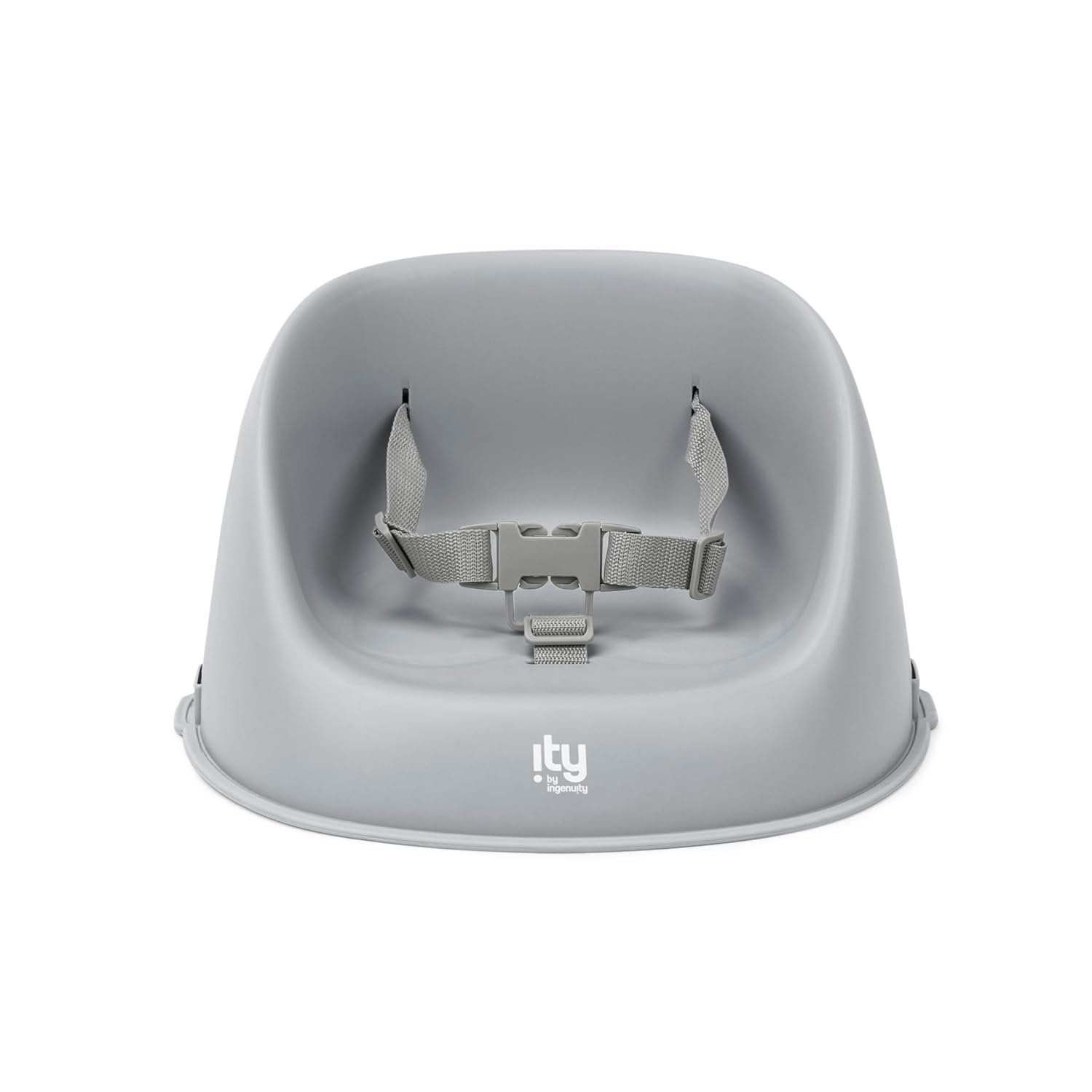 Ingenuity: ity by Ingenuity My Spot Easy-Clean Baby Booster Feeding Chair, 3-Point Harness, Washable Removable Straps - Grey, User Age Range: 6 - 60 months, Requires Assembly