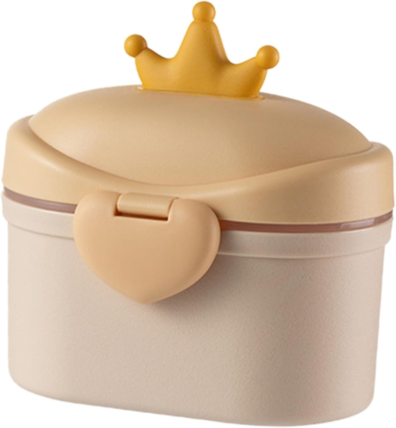 Portable Milk Powder Box Formula Dispenser with Airtight Seal and Separate Spoon Precise Baby Formula Storage Container for on-the-Go Feeding 5.31X5.31X3.93 Inch