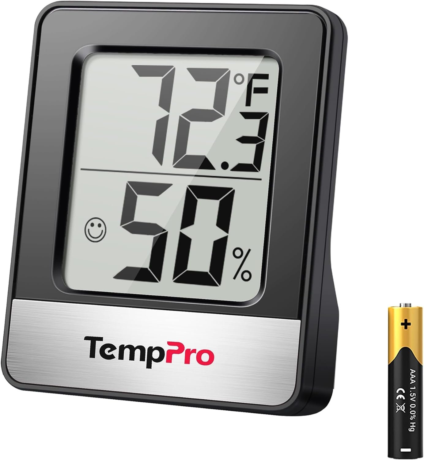 TempPro TP49 Digital Hygrometer Indoor Thermometer Humidity Meter Room Thermometer with Temperature and Humidity Monitor Mini Hygrometer Humidity Meter (Previously ThermoPro)