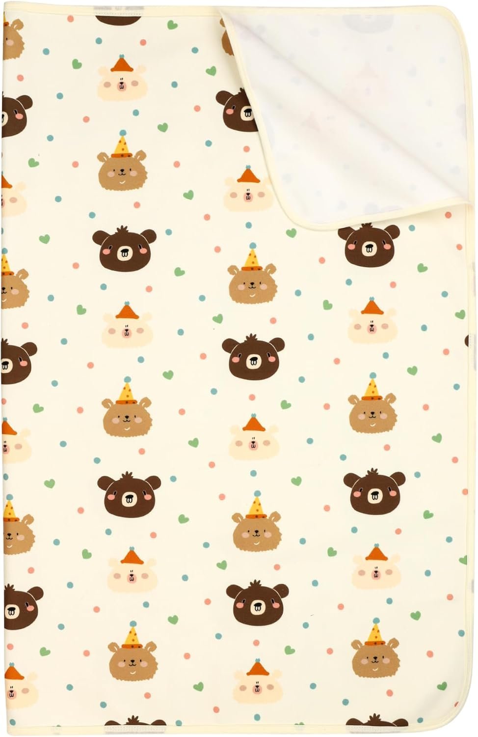 Baby & Kids Pee Pads, Washable Waterproof Reusable Bed Pad for Potty Training, Bedwetting & Diaper Changing, 31"×39" Mattress Protector for Crib & Toddler Bed, Bear