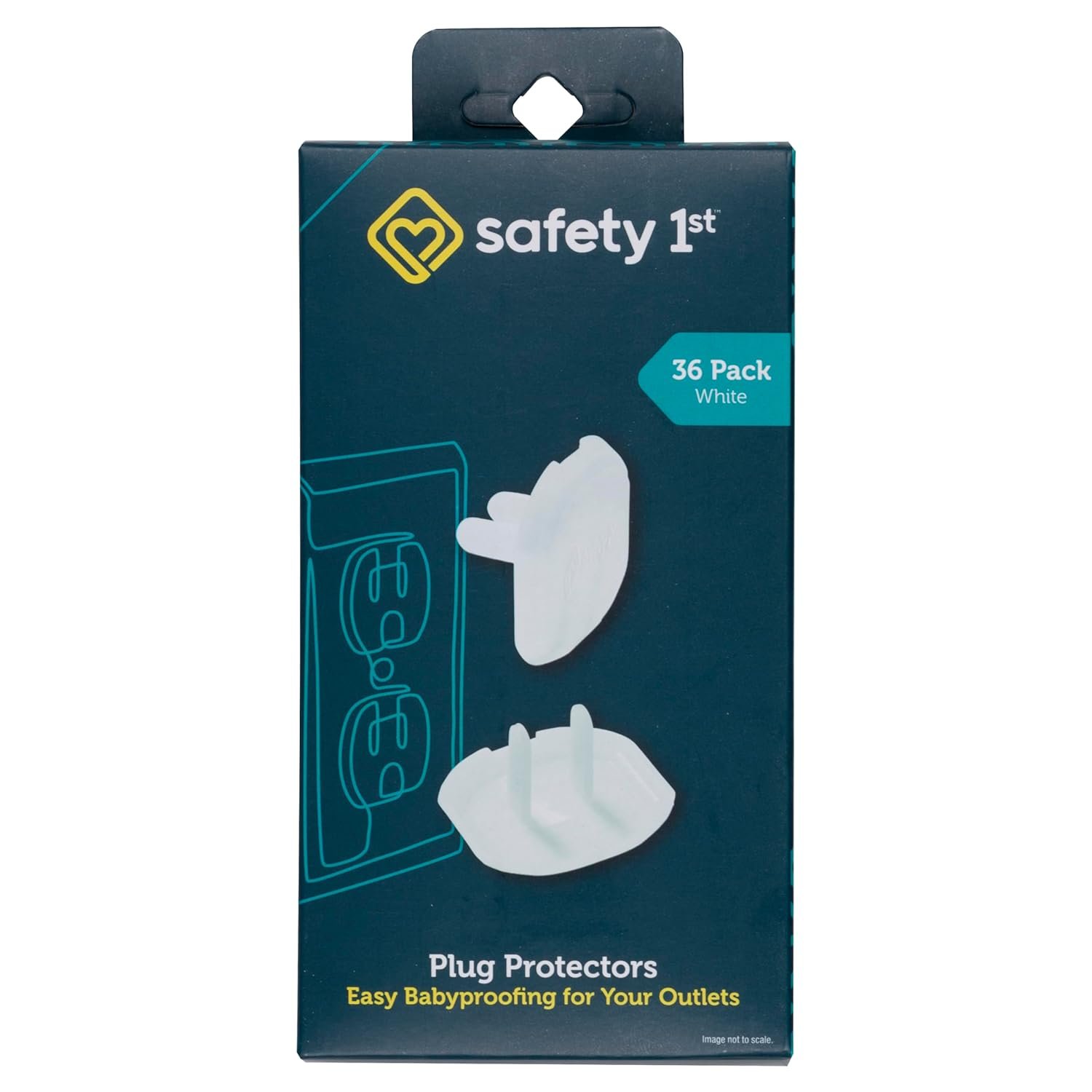 Safety 1st Electrical Outlet Baby Proof Covers, Secure Outlet Plugs, Baby Proofing, 36 Count