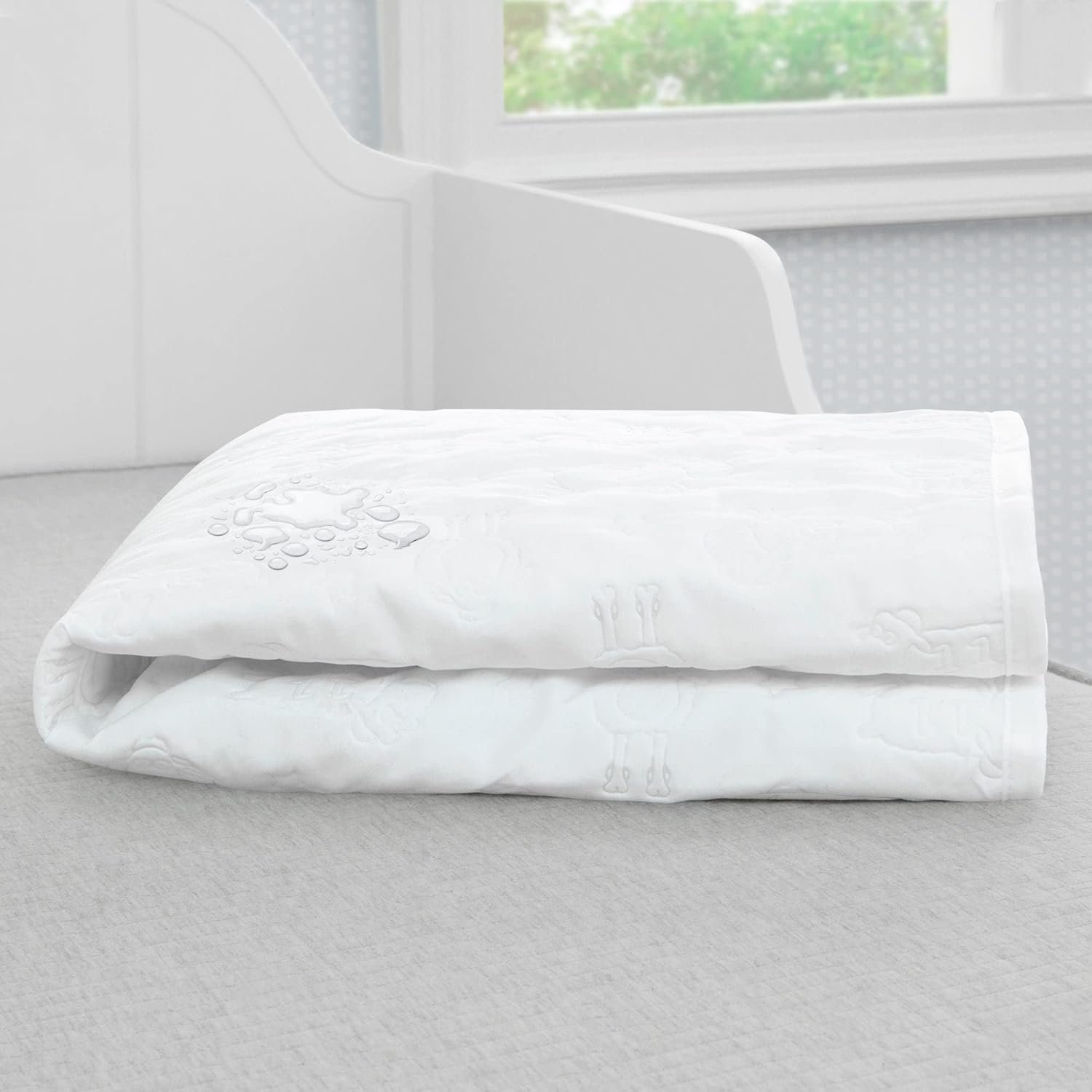 Serta Sertapedic Crib Mattress Liner Pads (Pack of 2) - 100% Waterproof with Nanotex Technology - Ideal for Potty Training - Washable (White)