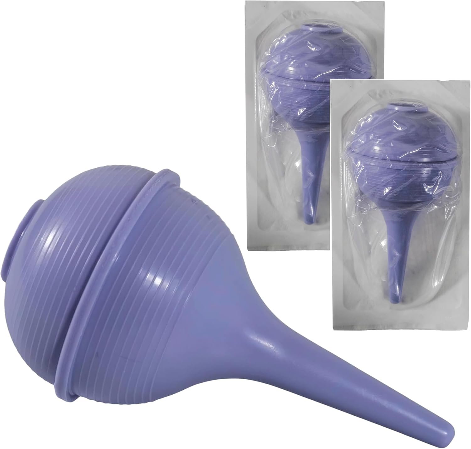 Vakly Rubber Ear Bulb Syringe (2 Pack) – Sterile Ear & Nasal Cleaning Suction Bulb for Ear Wax Removal, Gentle Ear Washer for Baby & Adults