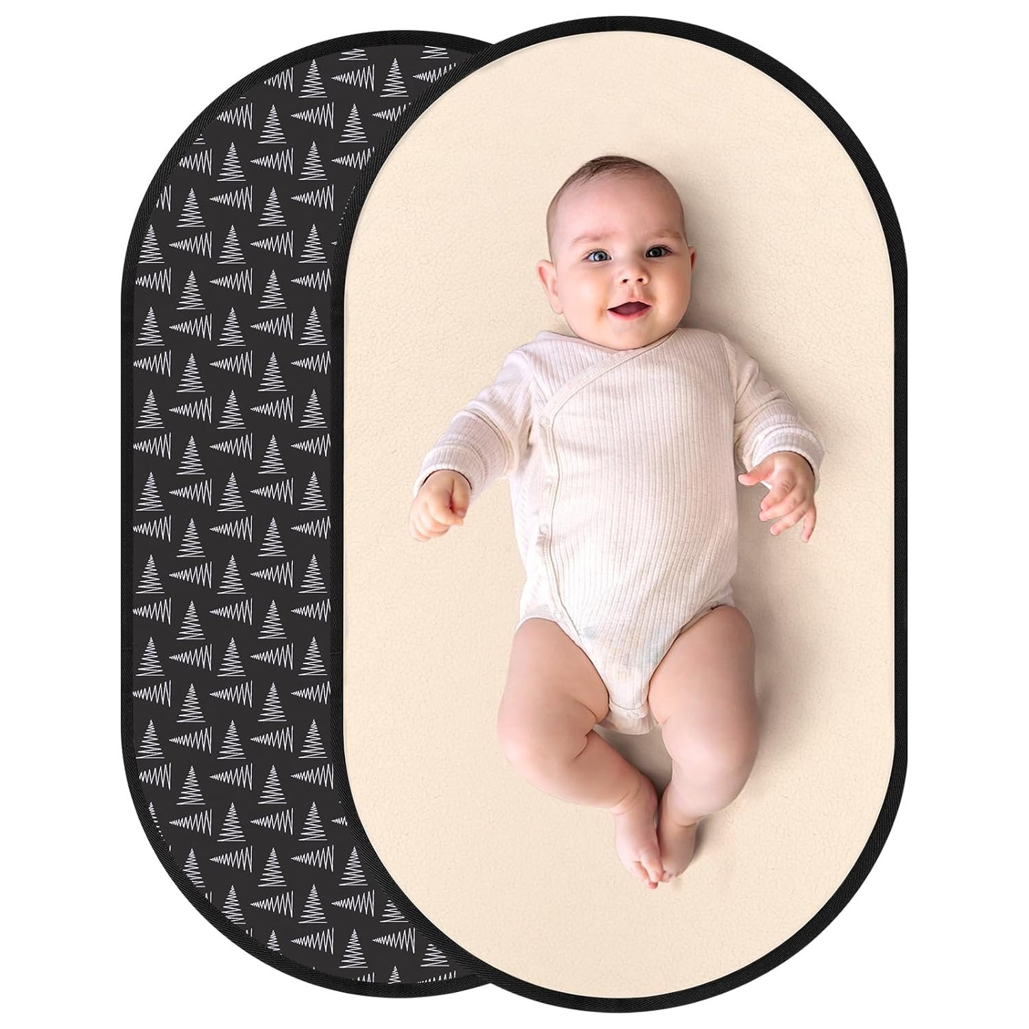 Accmor Portable Diaper Changing Pad, PU Leather Baby Diaper Changing Mat, Waterproof Baby Changing Mat for Travel or at Home Use