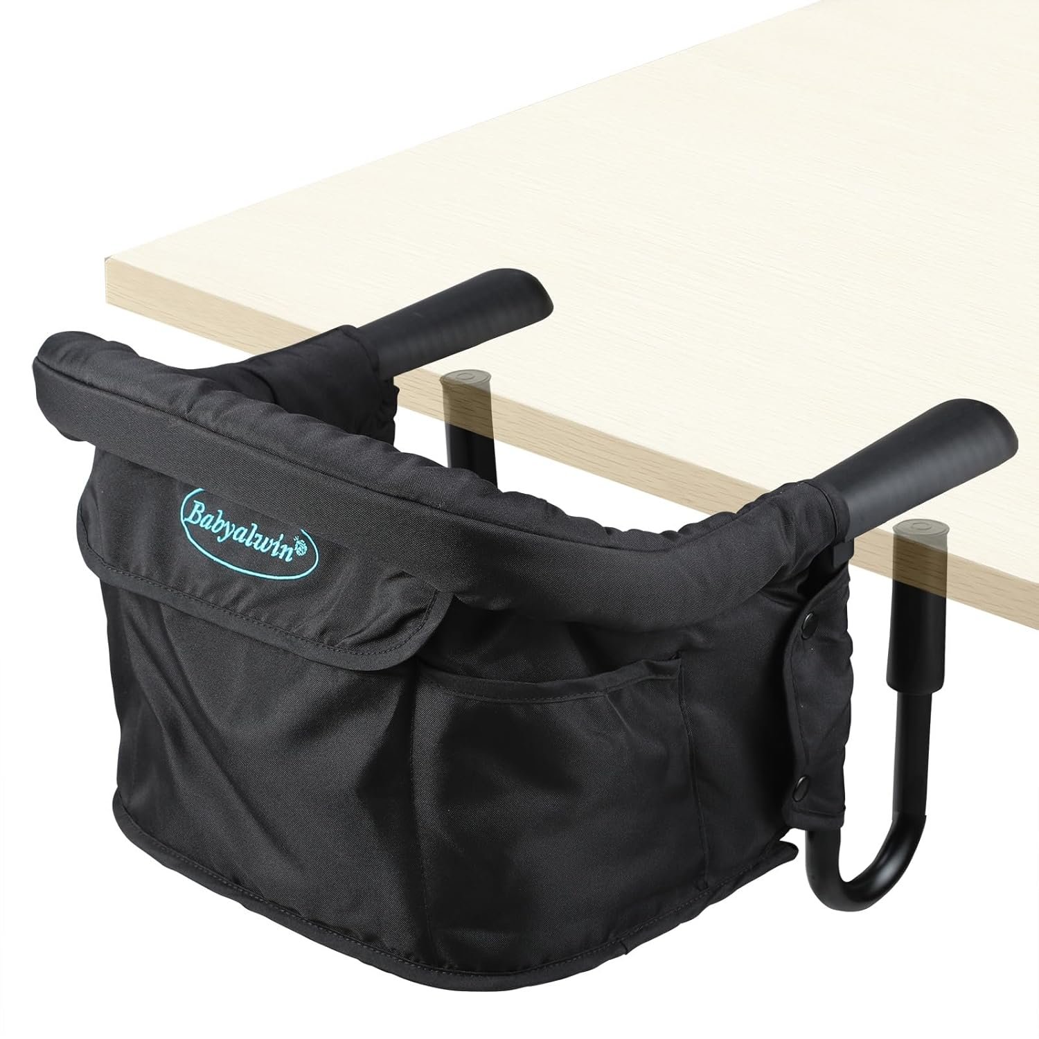 Hook on high Chair, Baby High Chair, High Chairs for Babies and Toddlers, Portable high Chair for Table, Travel, Baby Essentials, Black(16.54" × 14.57" × 13.00")