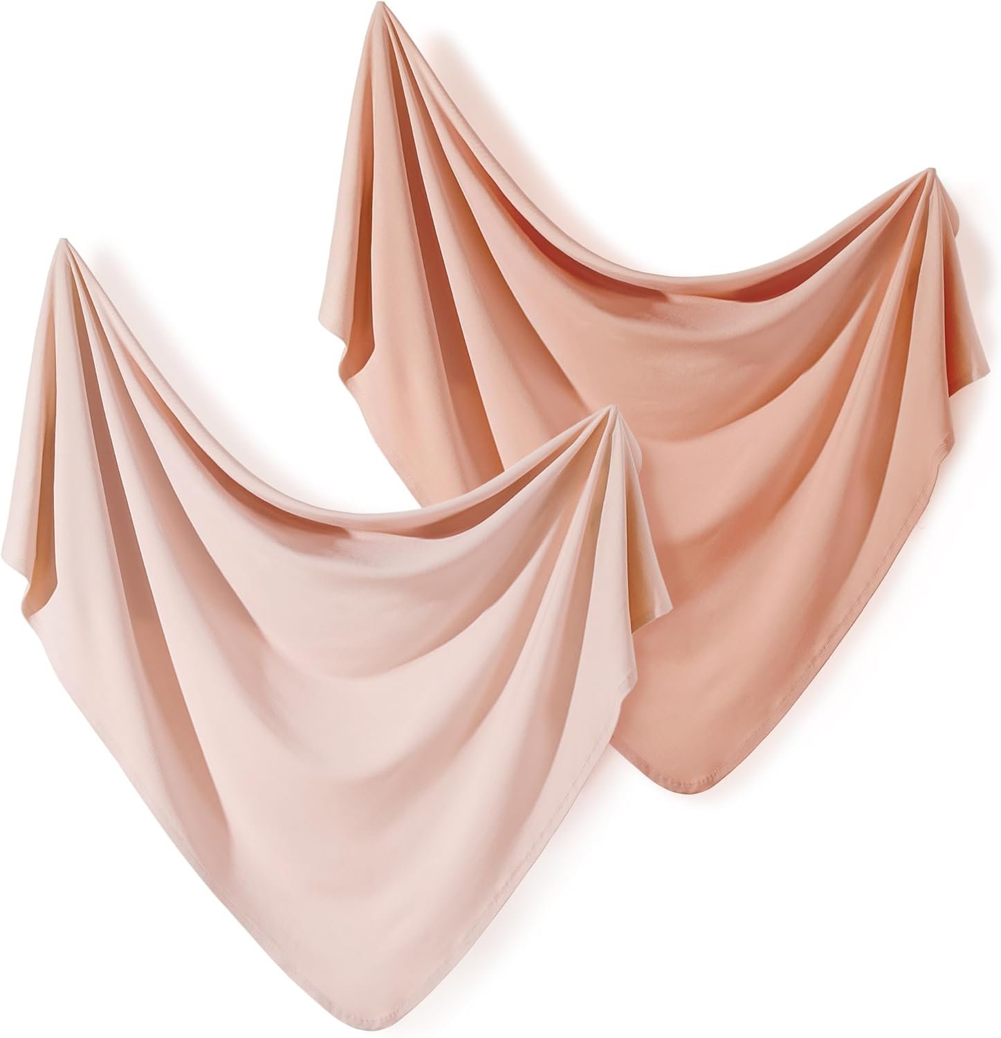 GRSSDER Newborn Swaddle Blanket, Ultra Soft Stretchy Jersey Knit Receiving Blankets 2 Pack, Comfortable and Lightweight, Easy to Swaddle Baby Snug and Cozy, Extra Large Size 33 x 44