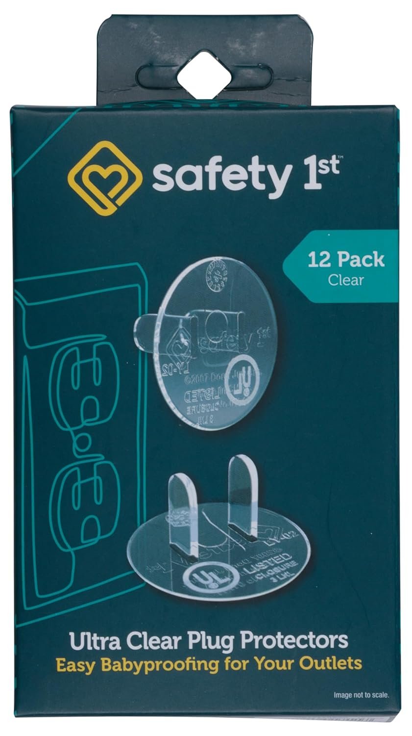 Safety 1st 12 Pack Ultra Clear Outlet Plugs