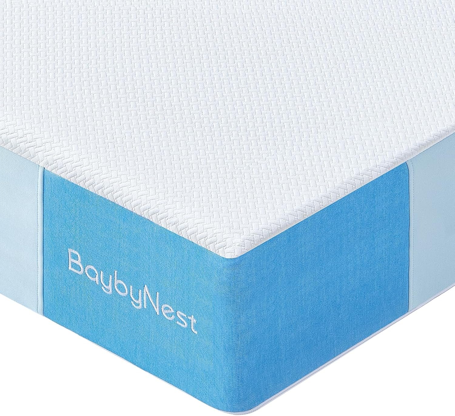 6" Crib Mattress, Dual-Sided Knitted Cover, Ultra Breathable & Skin-Friendly for Infant All-Night Comfort - CertiPUR-US Certified (Blue)​