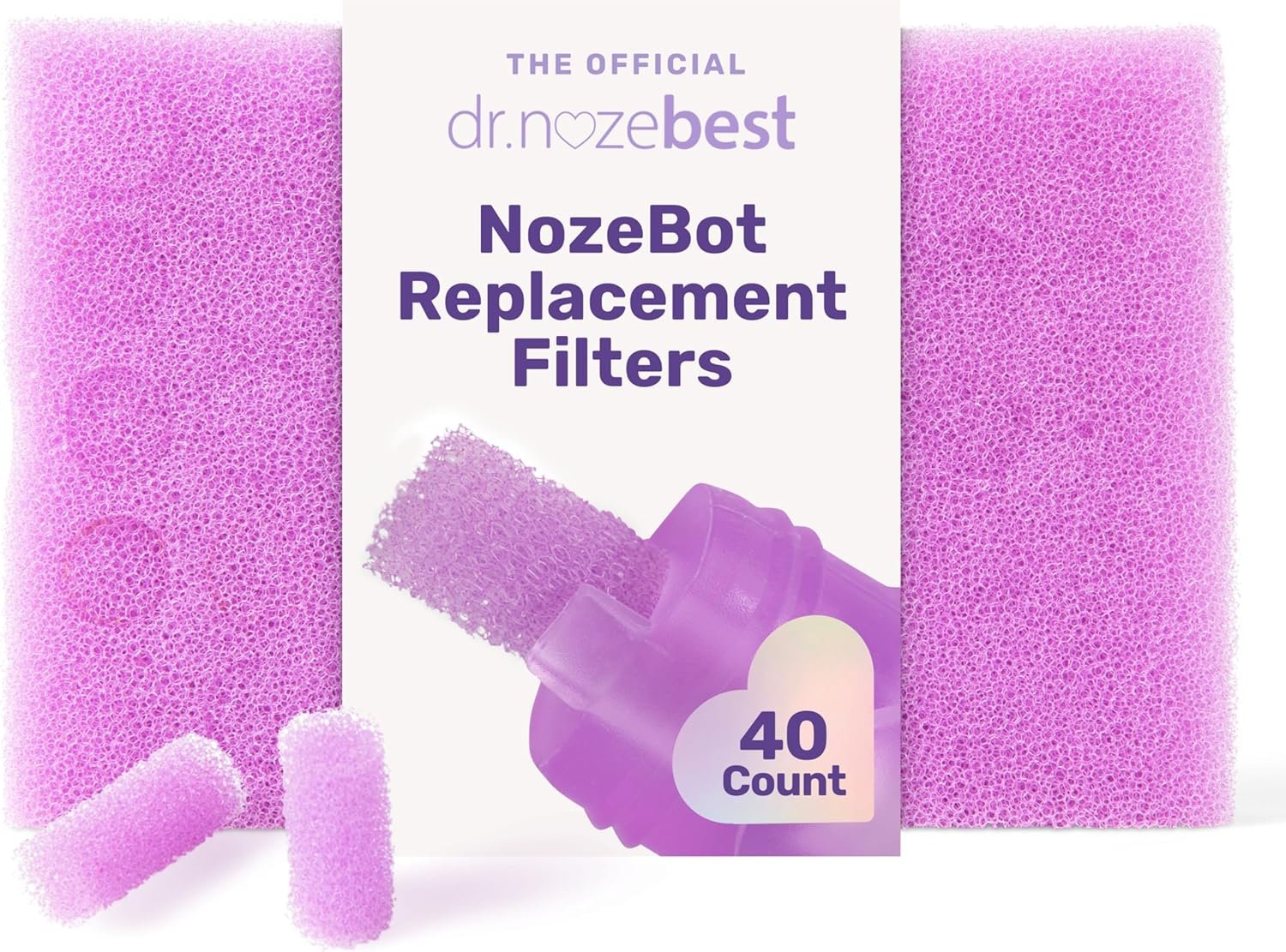 Dr. Noze Best | NozeBot Replacement Filters - Electric Baby Nasal Aspirator | Pediatric ENT-Designed Baby Care for Nose Sucker | Filters | Aspirator Filters