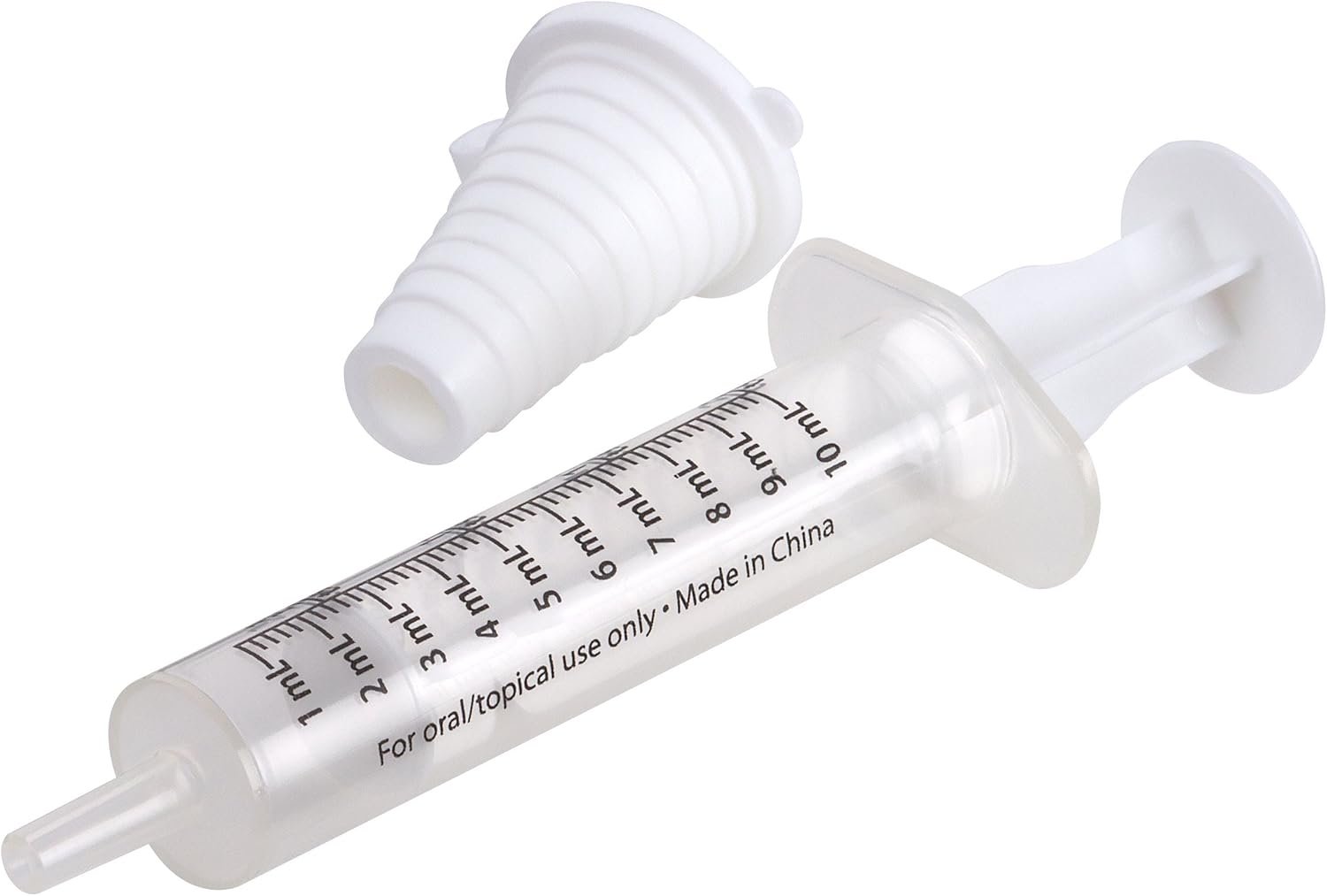 Ezy Dose Kids Baby Oral Syringe & Dispenser | Calibrated for Liquid Medicine | 10 mL/2 TSP | Includes Bottle Adapter