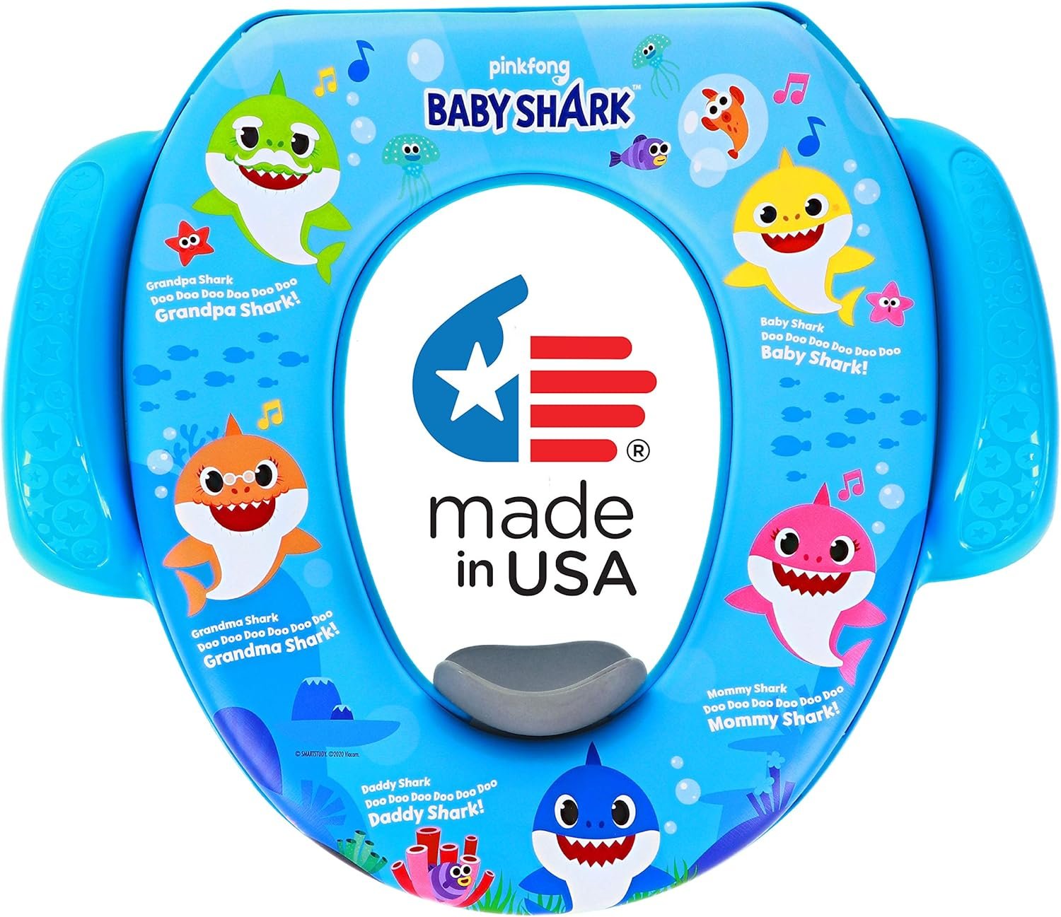 Nickelodeon Baby Shark "Sharktastic" Soft Potty Training Seat - Soft Cushion, Baby Potty Training, Safe, Easy to Clean