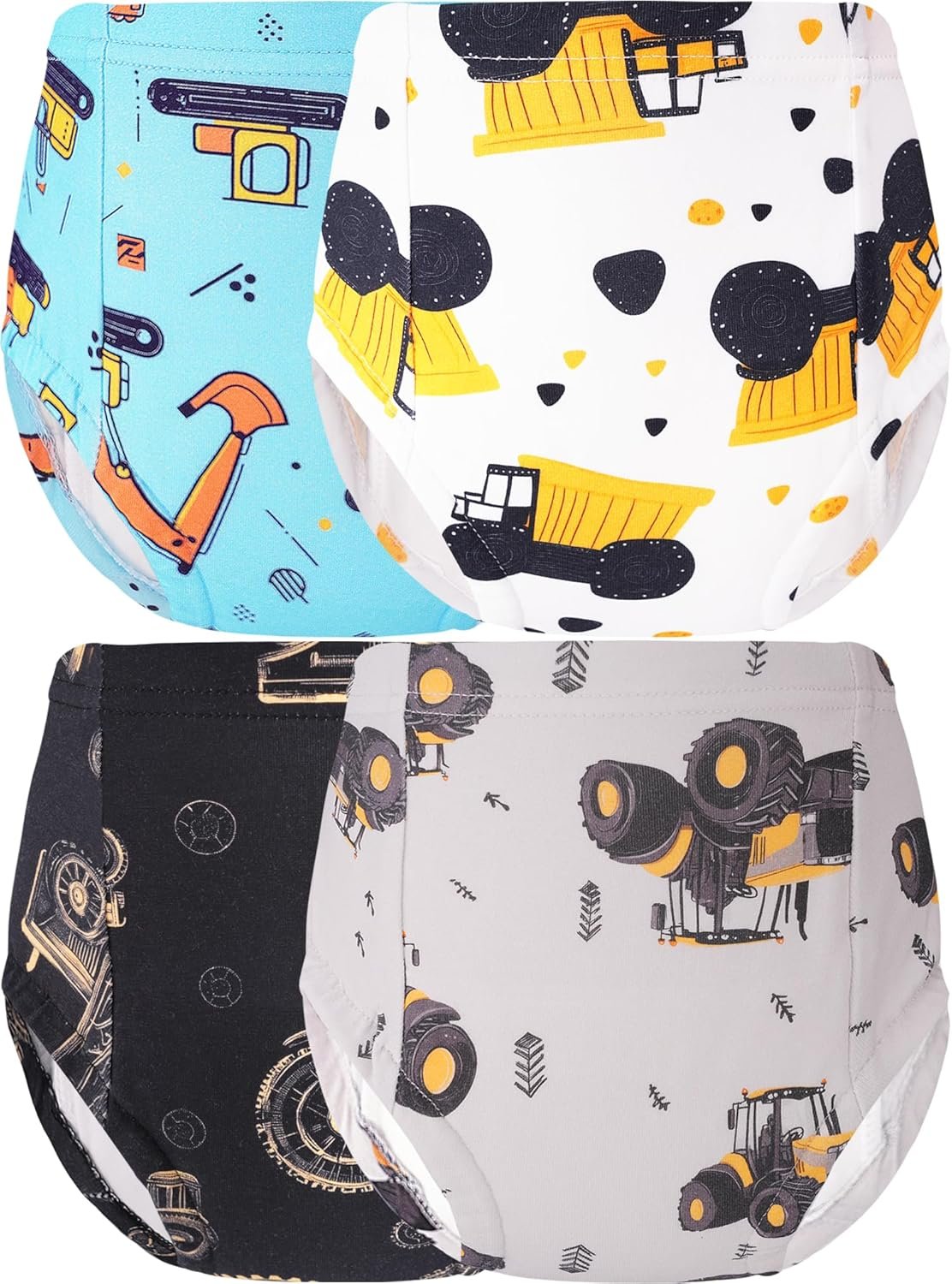 Boys Potty Training Underwear Pee Pants Cotton Absorbent Leak Resistant 4-Pack For Toddler 2t 3t 4t 5t 6 7 8 10