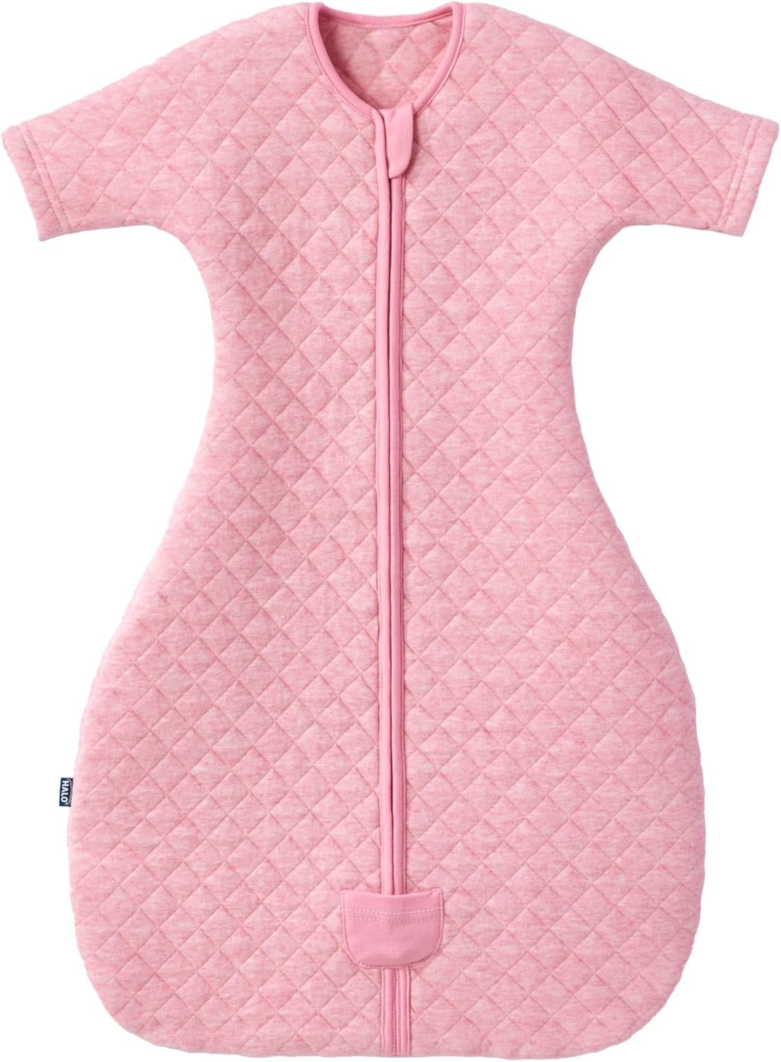 HALO Easy Transition Sleepsack Wearable Blanket, TOG 1.5, Heather Pink, Small