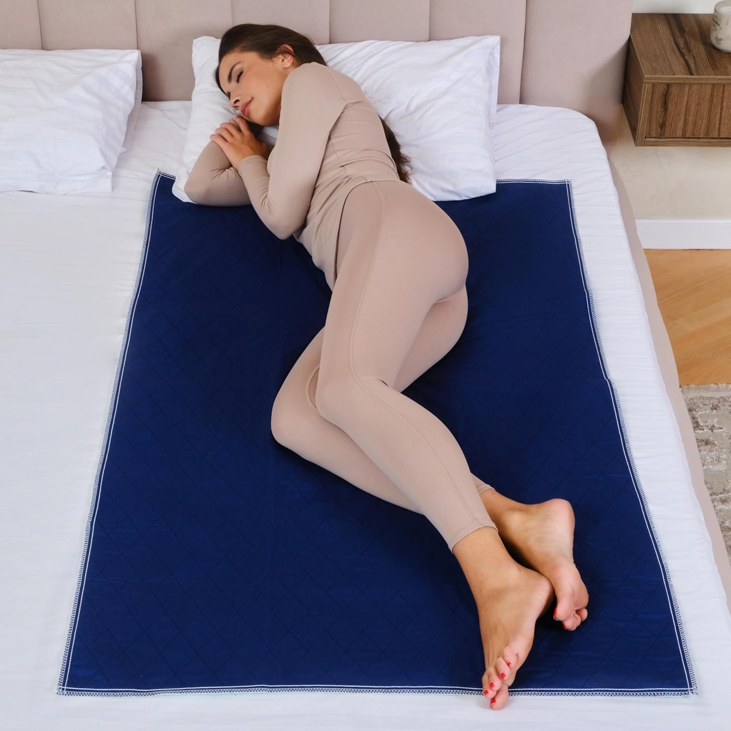 Inspire Waterproof Mattress Protector, Dark Colored to Hide Stains, Extra Large 34 x 54, Quilted Bed Pad for Incontinence Washable, for Adults and Kids