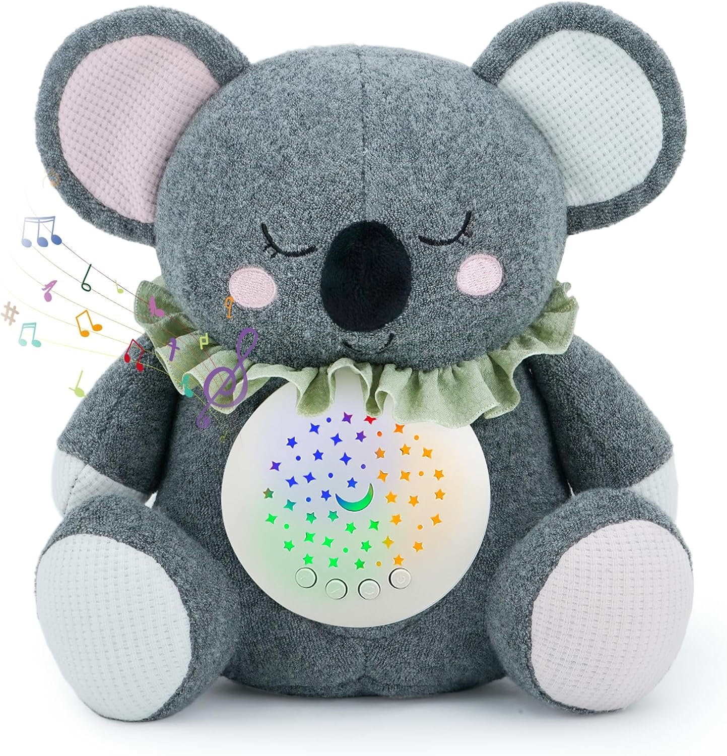 Baby Sleep Soother Bedtime Koala with Night Light Star Projector, Soft Cotton Stuffed Animal Toys for Boys Girls, Lullaby Music, White Noise for Newborn Shower Gifts