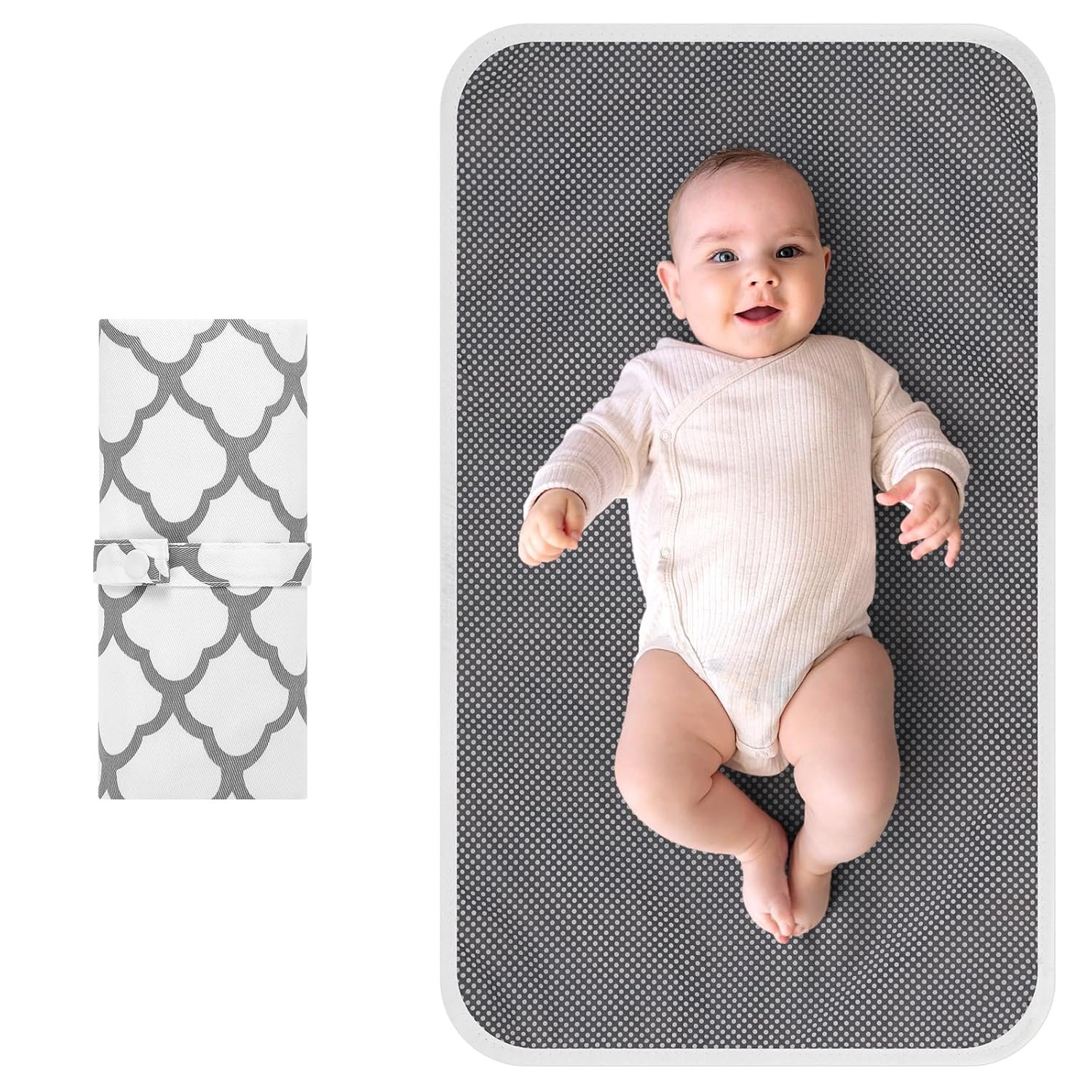 Accmor Portable Diaper Changing Pad, Waterproof Foldable Baby Changing Mat for Travel, Baby Essentials Shower Registry Gifts
