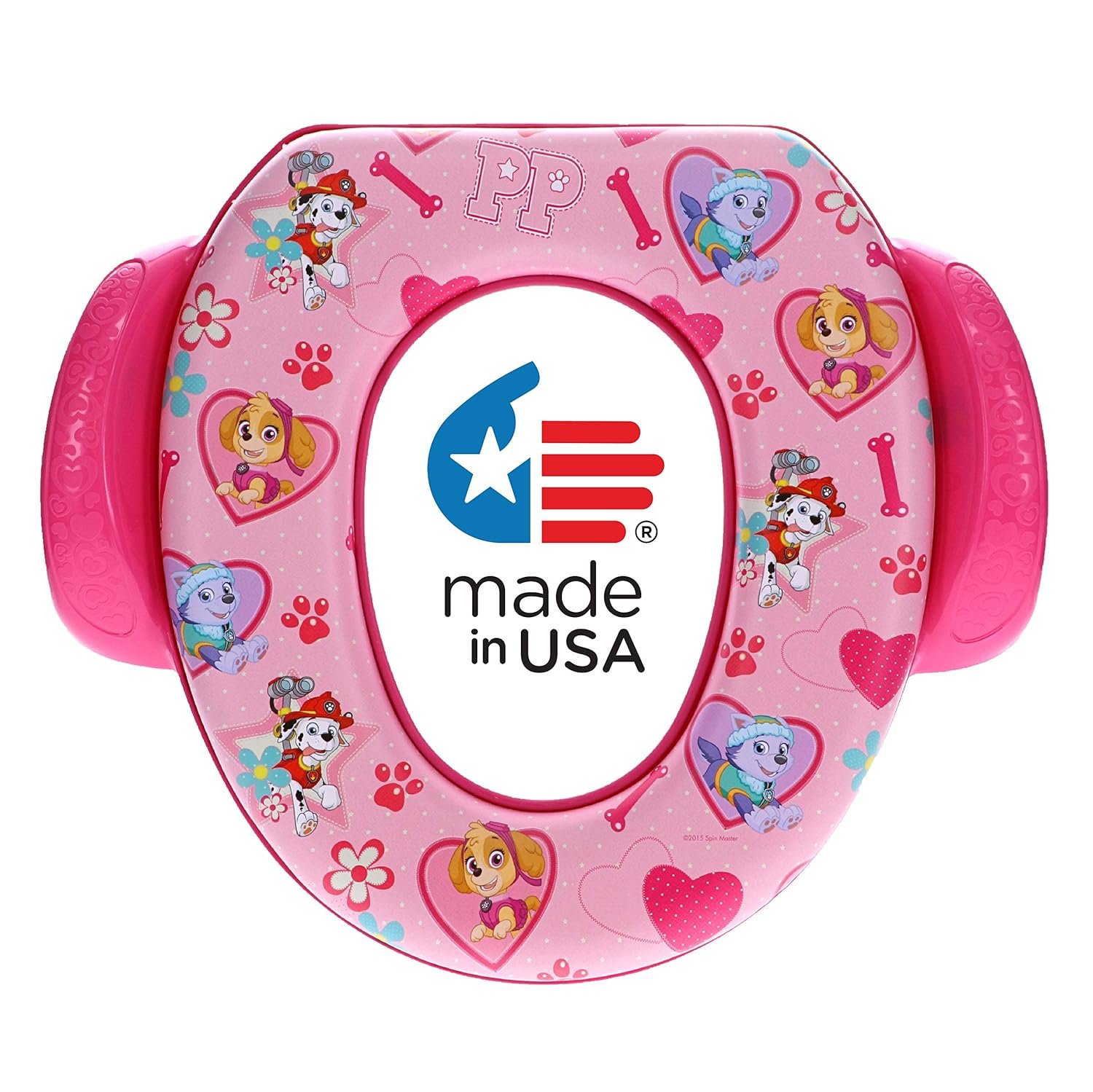 Nickelodeon Paw Patrol "Skye and Everest" Soft Potty Seat for Toilet Training Kids, Pink, Standard