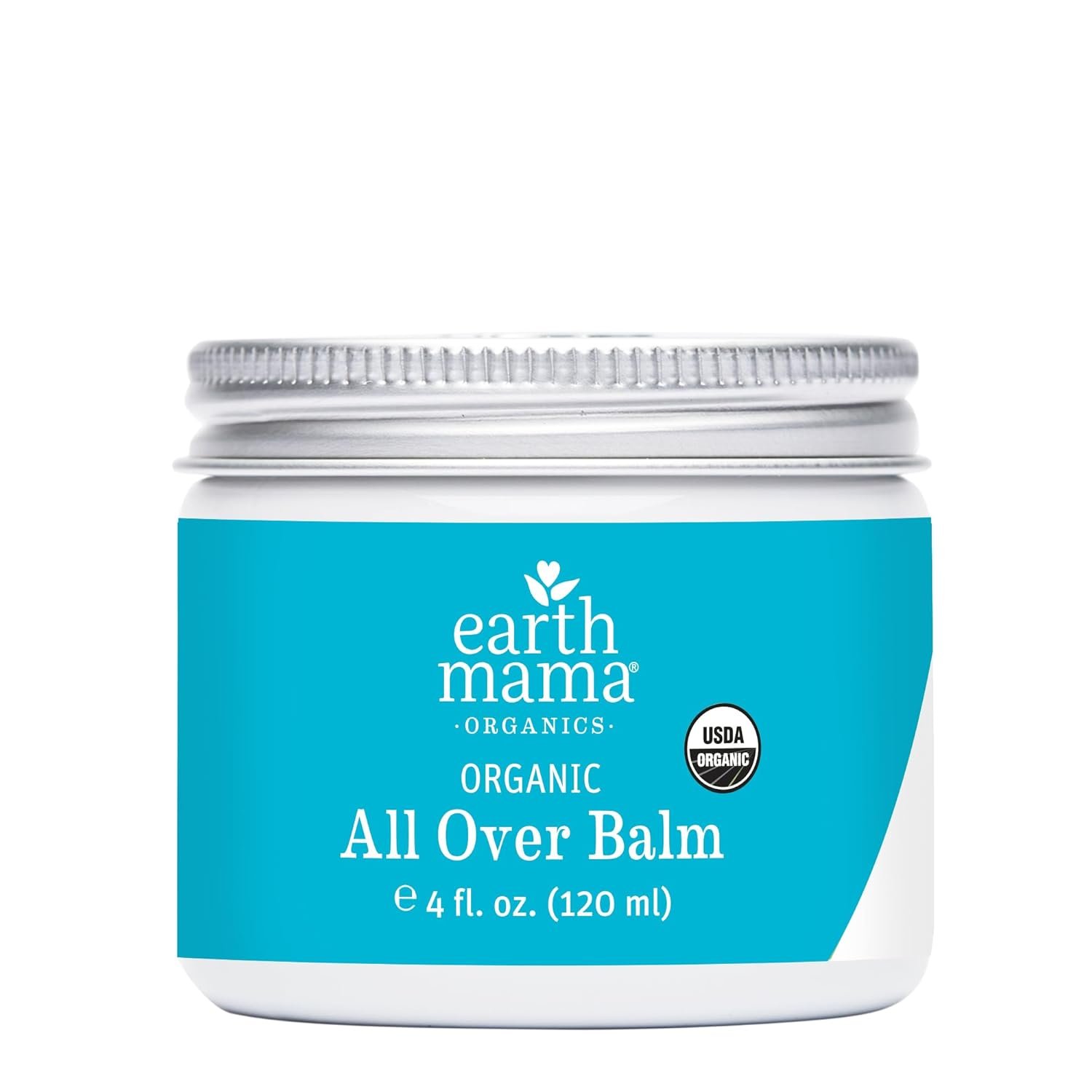 Earth Mama Organic All Over Balm - 4 oz - Certified Organic by Oregon Tilth Baby Face Cream & Lotion Alternative - Multi-Purpose Baby Face Lotion for Sensitive Skin