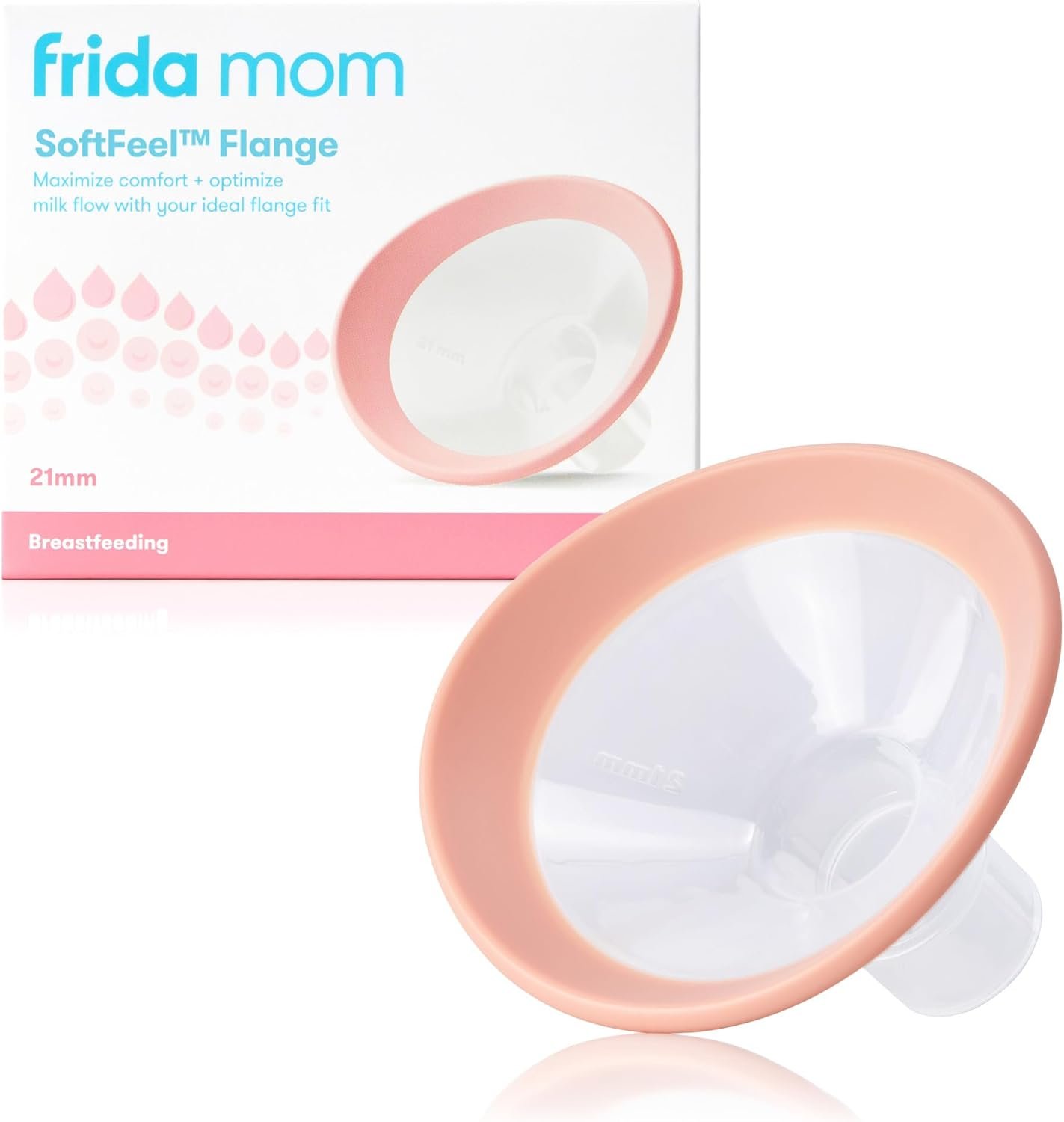 2-in-1 Manual + Silicone Suction Breast Pump SoftFeel Flange 21mm