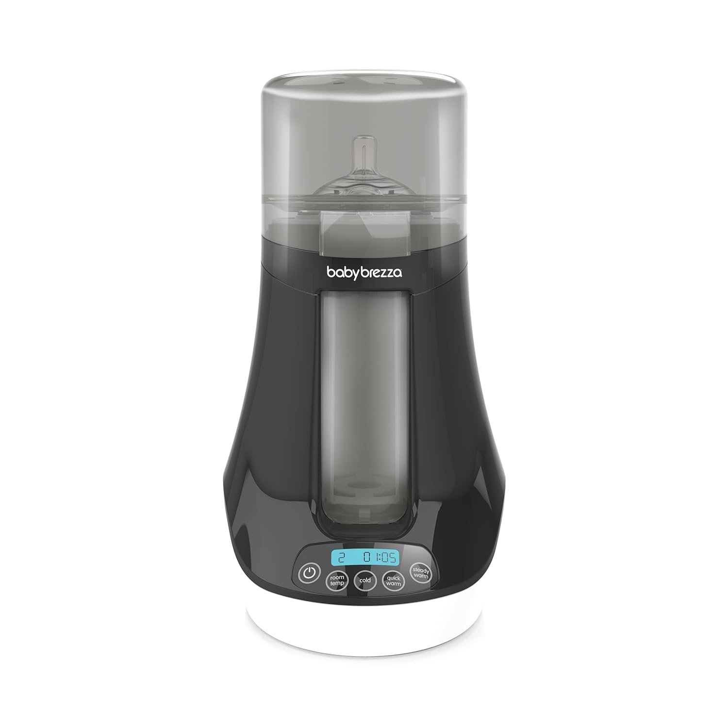 Baby Brezza Fast Baby Bottle Warmer - Baby Milk + Breastmilk Warmer Defroster – 2 Unique Temperatures for Breastmilk + Formula - Universal Fit for All Bottles, Bags + Jars