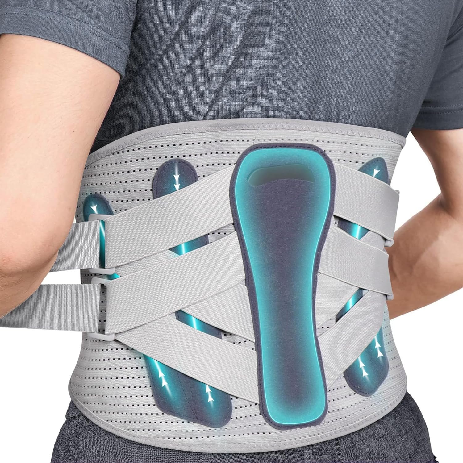 Cozyhealth Elastic Abdominal Binder Lower Waist Support Belt, Post Surgery Postpartum Belly Band Wrap Back Support Belt Stomach Compression Wrap Waist Recovery for Men and Women (Medium)