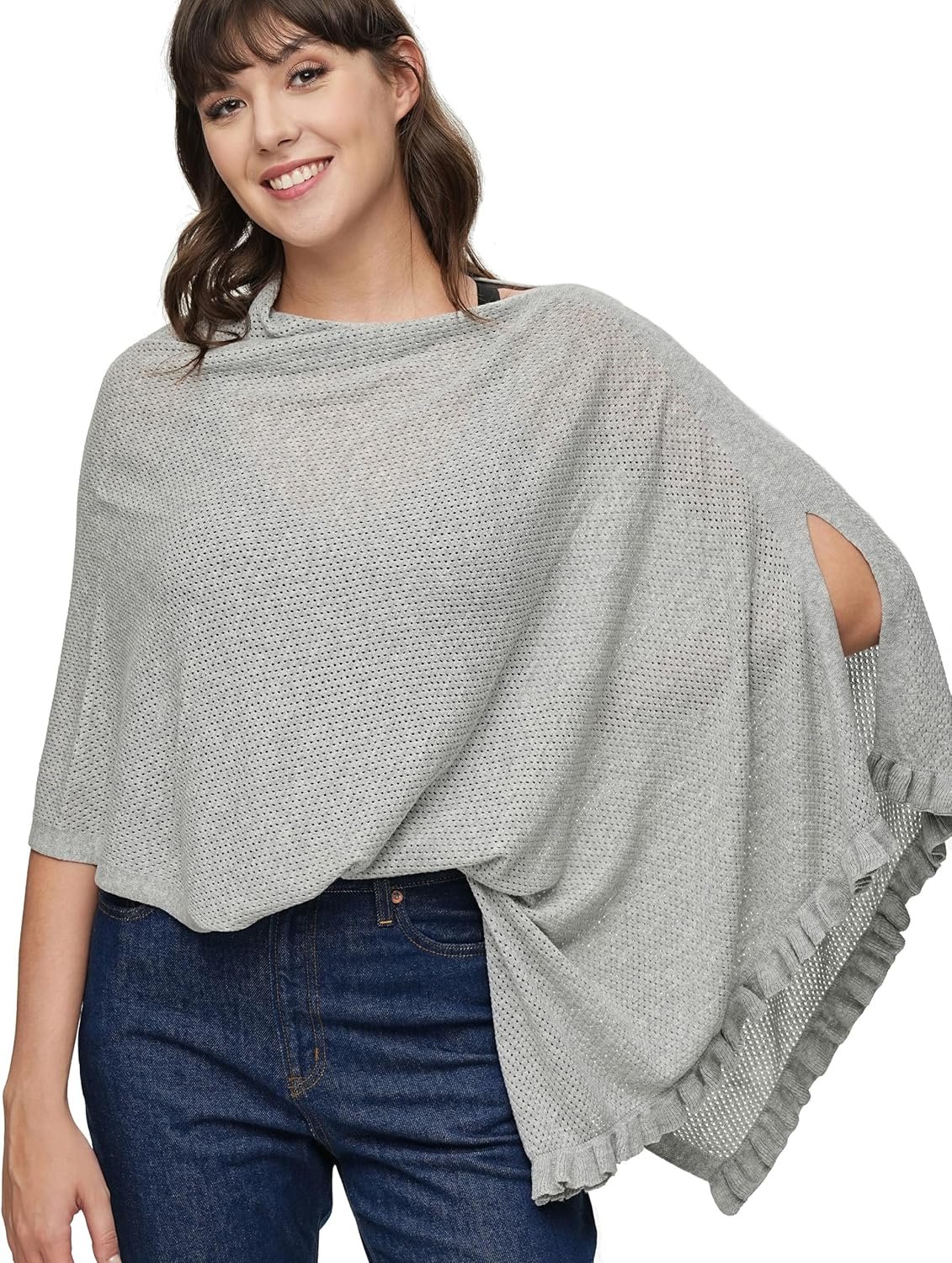 Breathable Nursing Cover for Breastfeeding Essentials, Privacy Breastfeeding Cover for Women, Multi-Use as a Stroller cover, Scarf, Pumping Cover